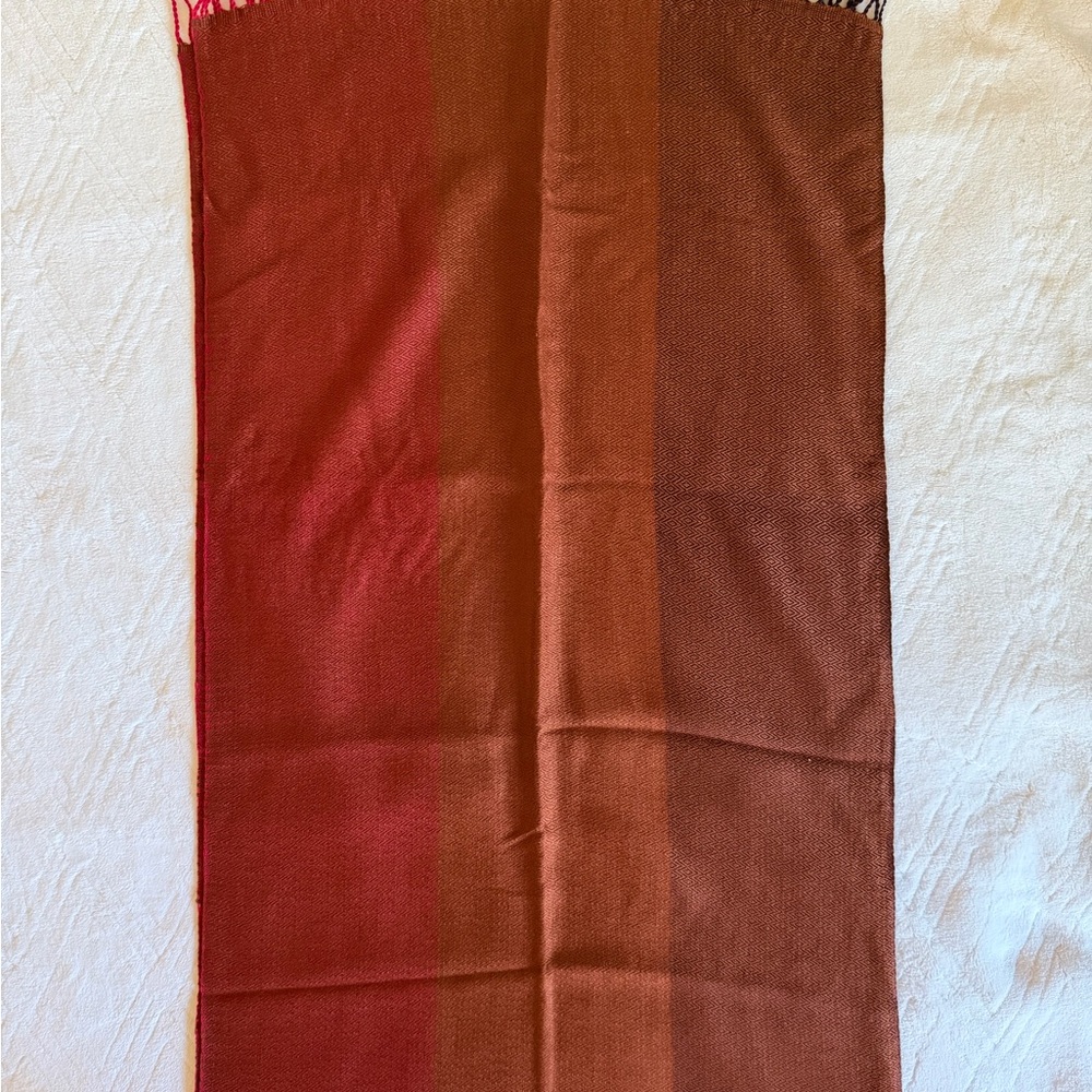 Thai Red and Brown Scarf